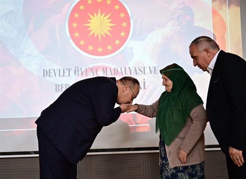 Devlet Övünç Madalyası Tevcih Töreni Düzenlendi